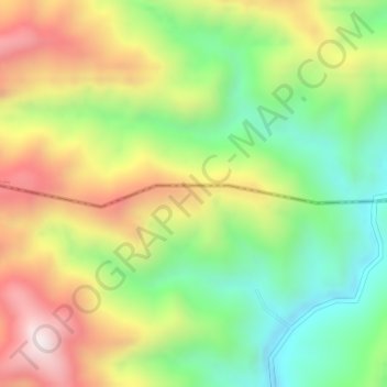 Topografische Karte 王屋山, Höhe, Relief