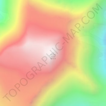 Topografische Karte Mount Steele, Höhe, Relief