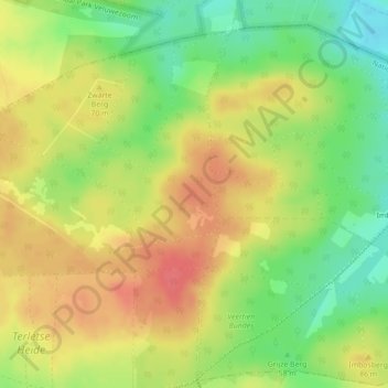 Topografische Karte Imbosch, Höhe, Relief