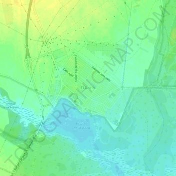 Topografische Karte El Rocío, Höhe, Relief
