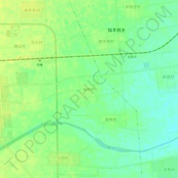 Topografische Karte 柏朳村, Höhe, Relief