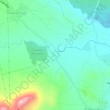 Topografische Karte Fresnedillas, Höhe, Relief