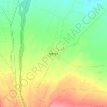 Topografische Karte 拉依喀乡, Höhe, Relief