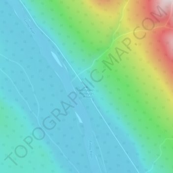 Topografische Karte Rocky Mountains, Höhe, Relief