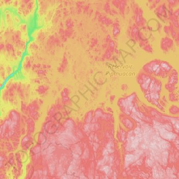 Topografische Karte Les trois ïles, Höhe, Relief