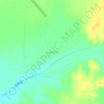 Topografische Karte Kupartiya, Höhe, Relief