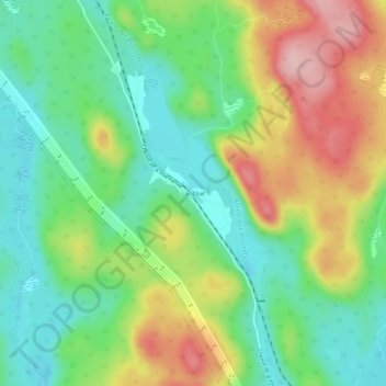 Topografische Karte Lac-Chat, Höhe, Relief