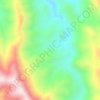 Topografische Karte La Tierra del Trigo, Höhe, Relief