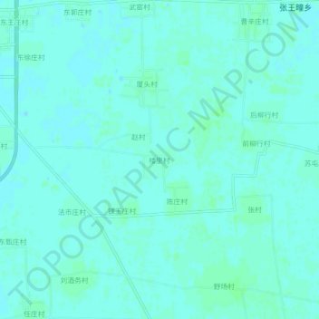 Topografische Karte 楼里村, Höhe, Relief