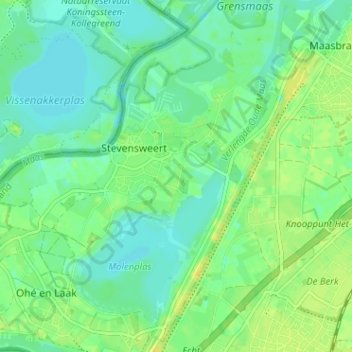 Topografische Karte Bilt, Höhe, Relief