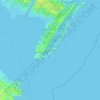 Topografische Karte Ephraim Island, Höhe, Relief