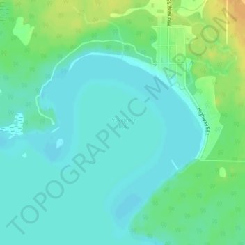 Topografische Karte Providence Bay, Höhe, Relief