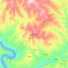 Topografische Karte 老牛湾镇, Höhe, Relief