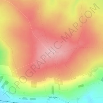 Topografische Karte Danby Beacon, Höhe, Relief
