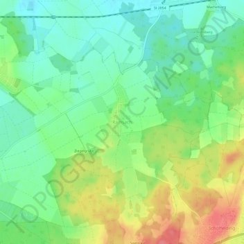 Topografische Karte Ramsach, Höhe, Relief