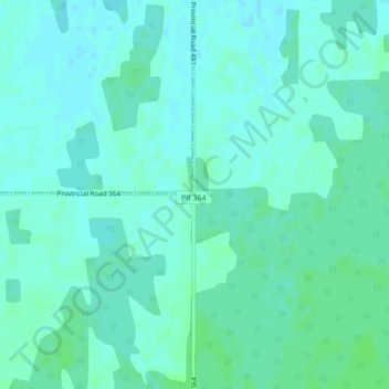 Topografische Karte Weiden, Höhe, Relief