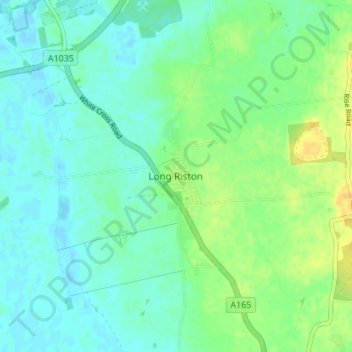 Topografische Karte Long Riston, Höhe, Relief