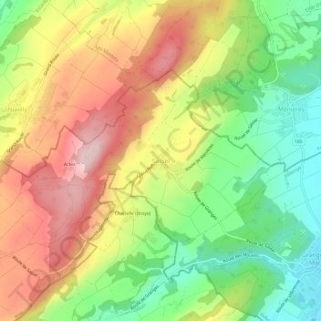 Topografische Karte Sassel, Höhe, Relief