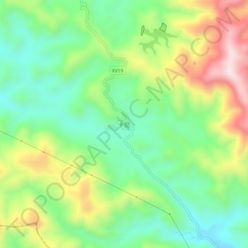 Topografische Karte 卡腊, Höhe, Relief