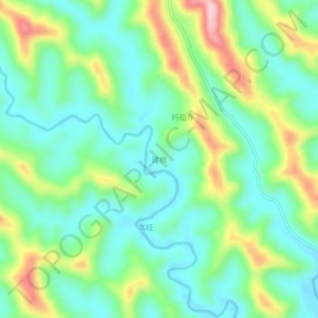 Topografische Karte 建桥, Höhe, Relief