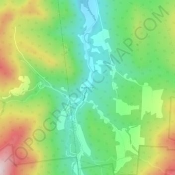 Topografische Karte Hanksville, Höhe, Relief