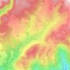 Topografische Karte Unteralpfen, Höhe, Relief