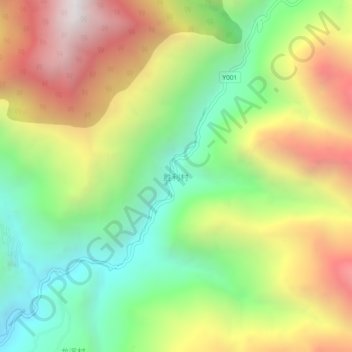 Topografische Karte 胜利村, Höhe, Relief