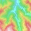 Topografische Karte Moureous, Höhe, Relief
