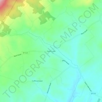 Topografische Karte Saint Luke, Höhe, Relief