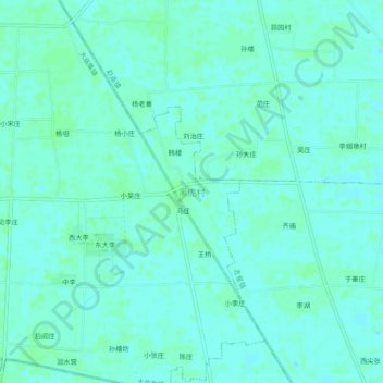 Topografische Karte 黑虎村, Höhe, Relief