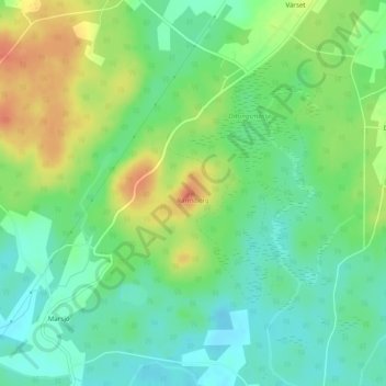 Topografische Karte Ramsberg, Höhe, Relief