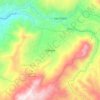 Topografische Karte Génova, Höhe, Relief