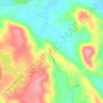 Topografische Karte Cheppara, Höhe, Relief