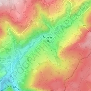 Topografische Karte Heilrimont, Höhe, Relief