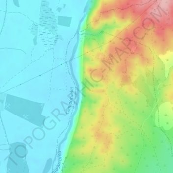 Topografische Karte Butarrón, Höhe, Relief