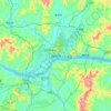 Topografische Karte 梧州市, Höhe, Relief