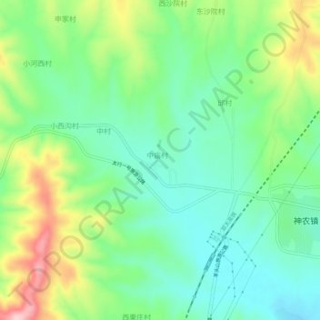 Topografische Karte 下台, Höhe, Relief