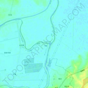 Topografische Karte 王村, Höhe, Relief