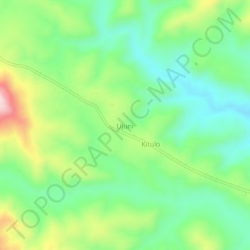 Topografische Karte Ujuni, Höhe, Relief