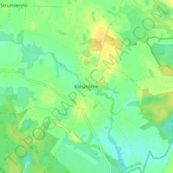 Topografische Karte Klosterfelde, Höhe, Relief
