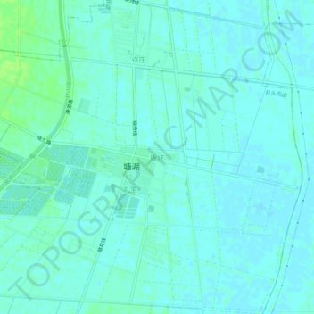 Topografische Karte 庵圩, Höhe, Relief