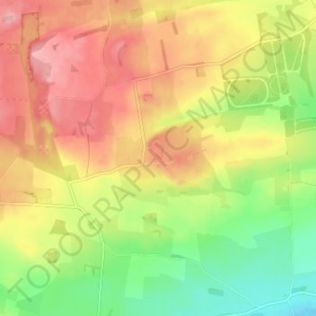 Topografische Karte Ingoe, Höhe, Relief