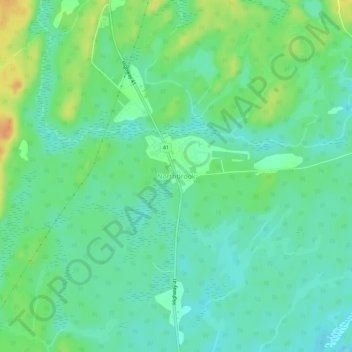 Topografische Karte Northbrook, Höhe, Relief