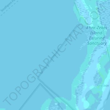 Topografische Karte The Rocks, Höhe, Relief