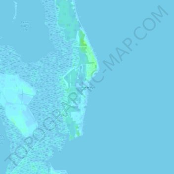 Topografische Karte Waterlily, Höhe, Relief