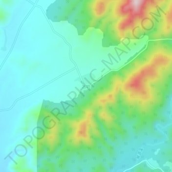 Topografische Karte 古坑, Höhe, Relief