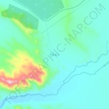 Topografische Karte 鱼卡, Höhe, Relief