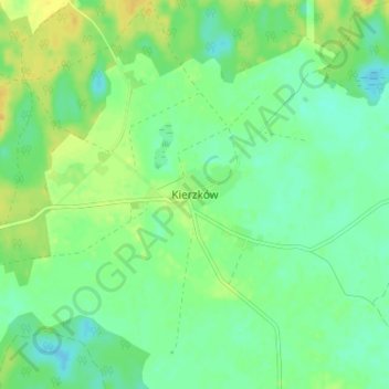 Topografische Karte Kerkow, Höhe, Relief