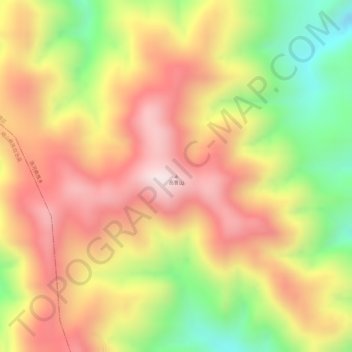 Topografische Karte 高鲁山, Höhe, Relief
