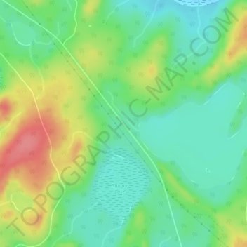 Topografische Karte Thaddeus, Höhe, Relief